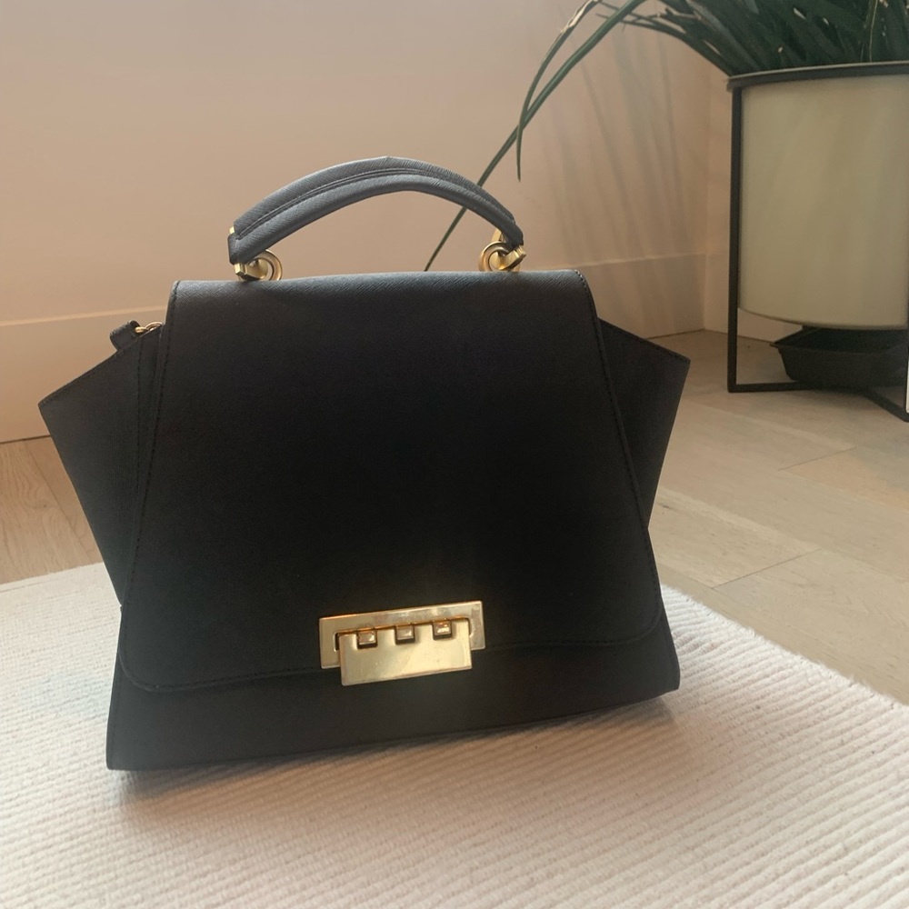 ZAC ZAC POSEN
Core Eatha Iconic Leather Top Handle Bag Black